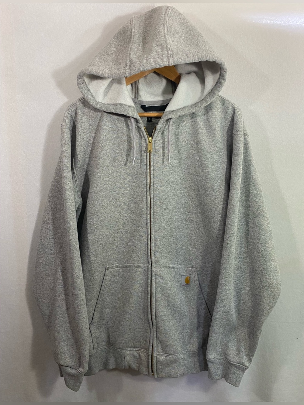 Carhartt Men's Loose Fit Midweight Full-Zip Sweatshirt Gray Size L